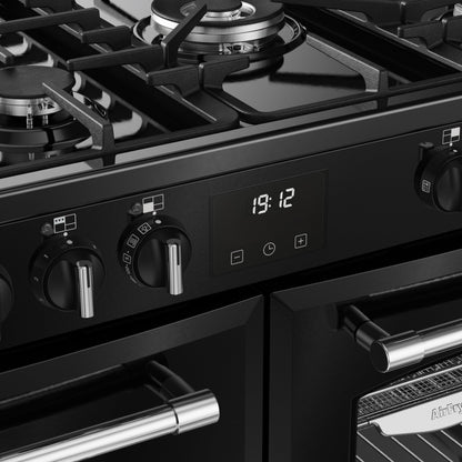 Belling RCA Farmhouse 100DF 100cm Dual Fuel Range Cooker 444411829 Black