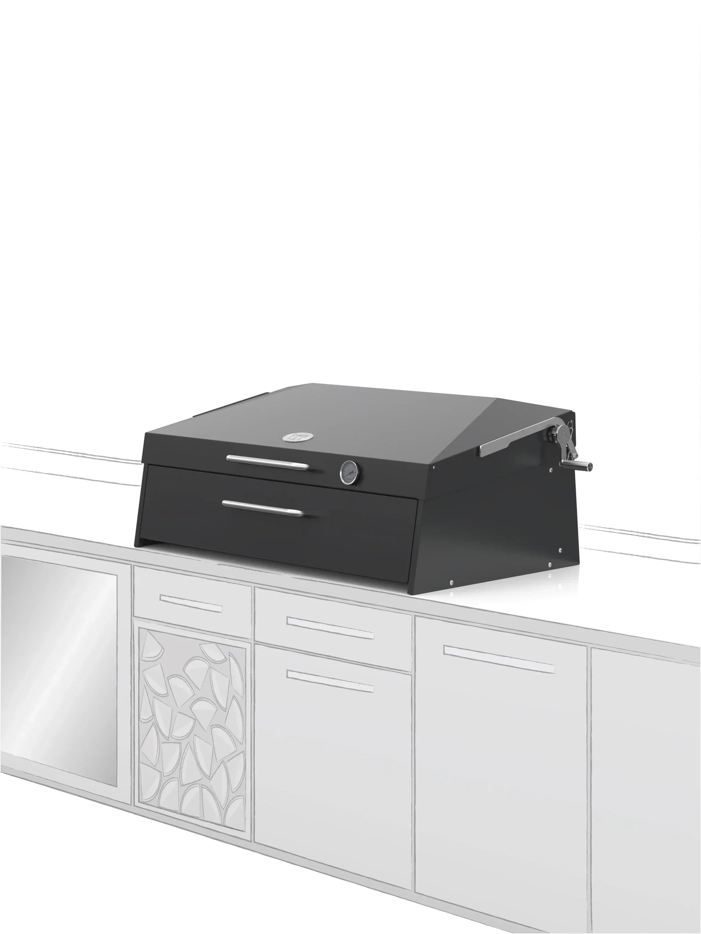 Flamery Large Asado BBQ with Split Grill and Firebox