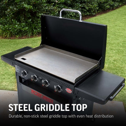 Char-Griller 4 Burner Flat Iron Premium Gas Griddle