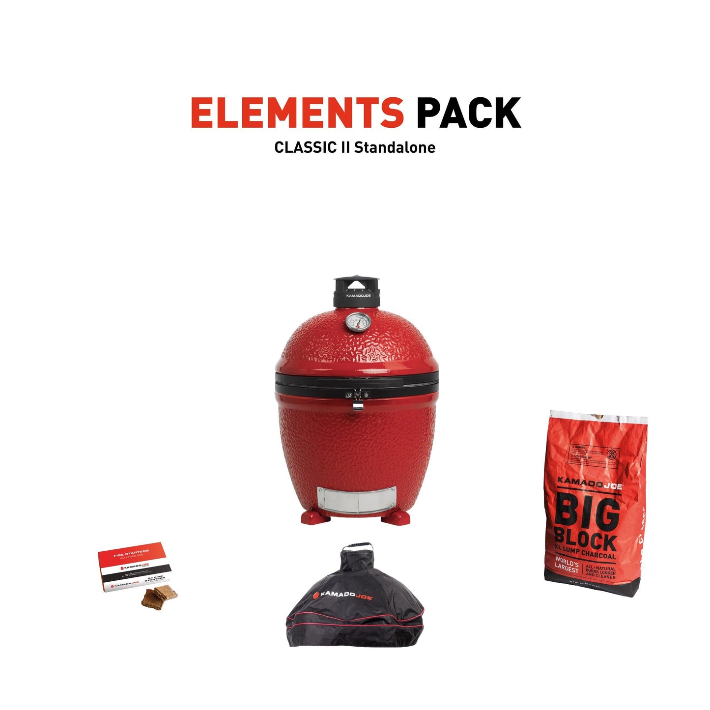 Kamado Joe Classic II Standalone with Elements Pack